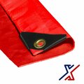 X1 Tools 20 ft x 18 ft Heavy Duty Tarp, Red, Polyethylene X1T-CAN-T10-RED-1820